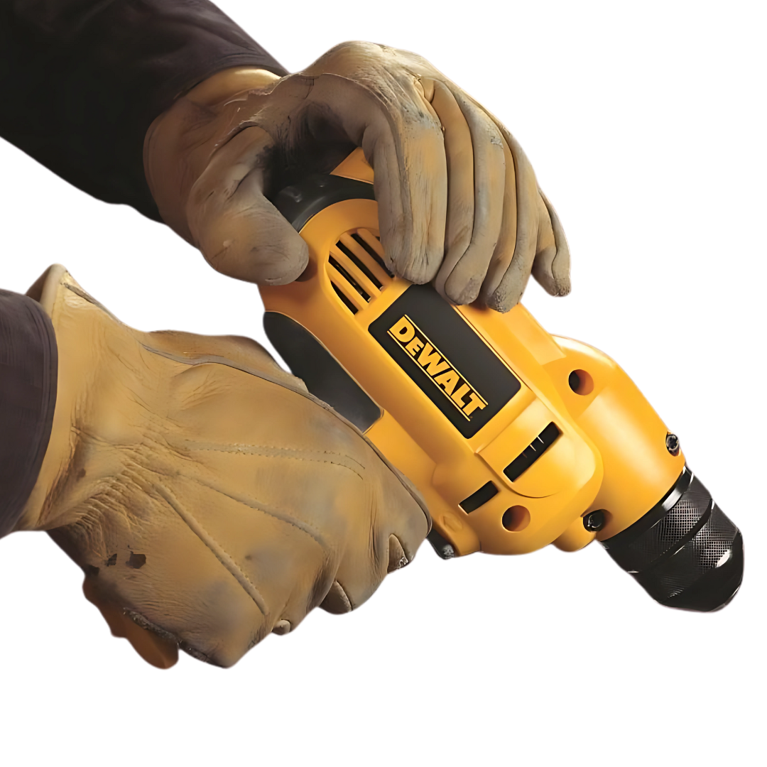 DEWALT 8.0-Amp 3/8 in. Corded Variable Speed Mid-Handle Drill Kit with Case DWD115K
