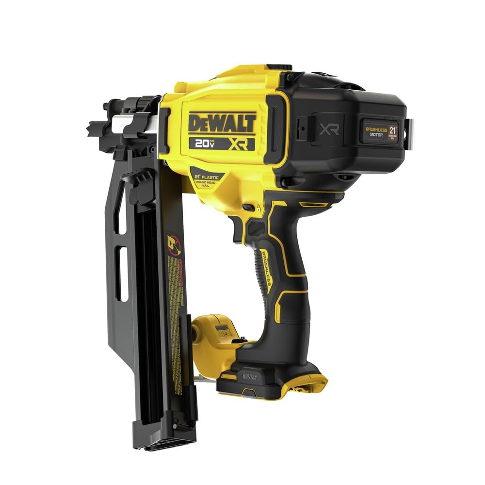 DEWALT 20V MAX 21-Degree Cordless Framing Nailer, Tool Only