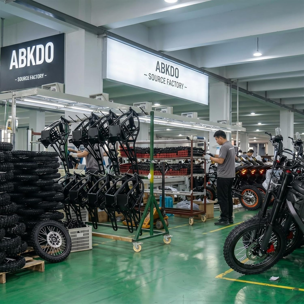 ABKDO EDB002 Electric Dirt Bike – 4000W Peak Motor with 48V 23Ah Battery & 45 MPH – EDB002