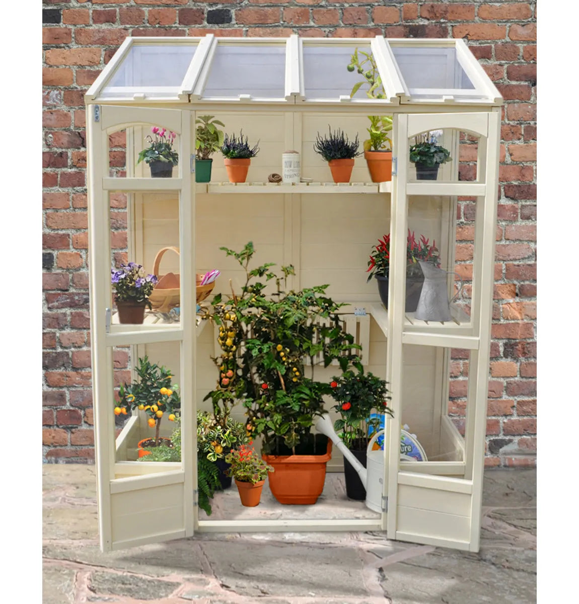 5 Ft W x 2.5 Ft D Lean-To Greenhouse