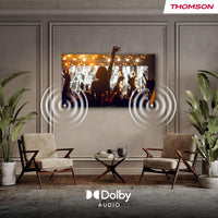 Thomson 40 Inch (100 cm) FHD Smart TV, Wi-Fi, Voice Control, HDR10, Dolby Audio, Triple-Tuner (Cable/Satellite/Antenna), HDMI, USB, 1 GB RAM, 4 GB Flash - 40FT2S35
