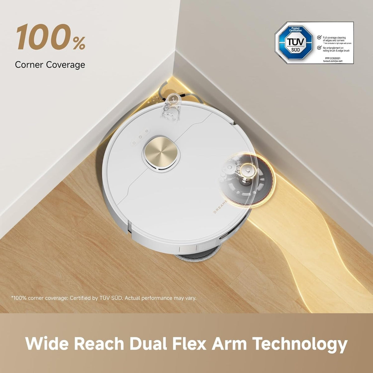 Dreame L60 Ultra FE Robot Vacuum and Mop – 30000Pa Suction with ThermoHub Self-Cleaning & TriCut Brush – RLL51SE (White)