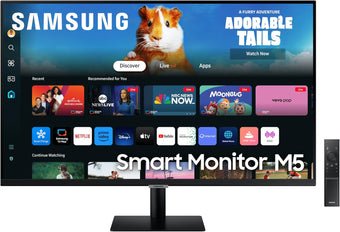 compare product Smart Monitor M5 (S32DM502), Flat 32'', 1920x1080 (Full HD), Smart Hub with app of streaming, Office 365, Gaming Hub, Speaker integrati, Telecomando, Wi-Fi, HDMI, USB
