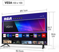 RCA Smart TV 40 Inch VIDAA Full HD Triple Tuner DVB-T/T2-C-S/S2, Wi-Fi, HDMI, USB, CI/CI+, Hotel Mode (VRS40FQ1, 2024)
