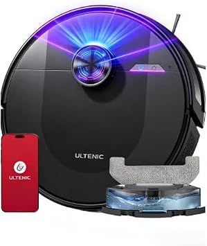 compare product Robot Vacuum Cleaner 8000Pa LiDAR Navigation 200Mins Runtime Black