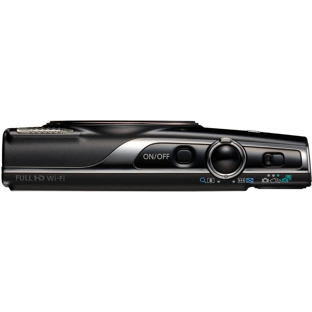 Canon PowerShot ELPH 360 HS A 20.2MP Digital Camera, Black Bundle