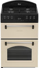 Dual Fuel Cooker 60cm 2 Ovens 4 Burner A Rated Cream