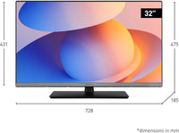 Panasonic TB-32S40AEZ, Series S40 32 Inch Smart TV LED HD, 2024, TiVo, Google and Alexa Voice Control, Game Mode, Media Player, HDR, HDMI, WLAN, for un'Esperienza Viewing Ottimale
