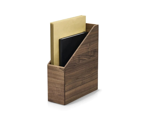 Solid wood A4 document holder in walnut