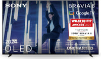 BRAVIA 8 OLED 55 Inch 4K HDR Google Smart TV - Gaming Menu for, IMAX Enhanced, Dolby Vision Atmos, Chromecast, AirPlay, 120Hz 55XR80