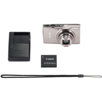 Canon PowerShot ELPH 360 HS A 20.2MP Digital Camera, Silver Bundle