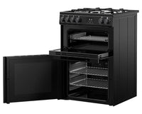 Double Oven Dual Fuel Cooker 99L 60cm Black