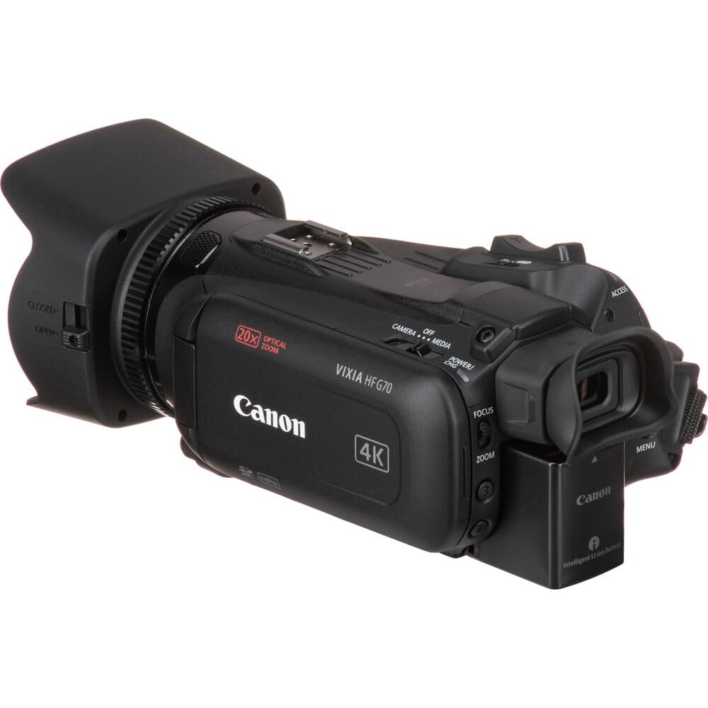 Canon VIXIA HF G70 4K Camcorder with 20x Optical Zoom (5734C002) Bundle