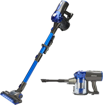 compare product Cordless Stick Vacuum 0.8L 22.2V 150W 2-in-1 Handheld Upright Blue