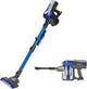 Cordless Stick Vacuum 0.8L 22.2V 150W 2-in-1 Handheld Upright Blue