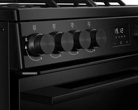 Double Oven Dual Fuel Cooker 99L 60cm Black