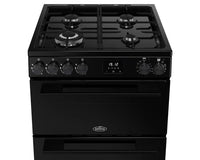Double Oven Dual Fuel Cooker 99L 60cm Black