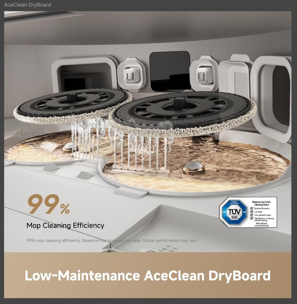 Dreame L60 Ultra FE Robot Vacuum and Mop – 30000Pa Suction with ThermoHub Self-Cleaning & TriCut Brush – RLL51SE (White)