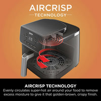 Air Fryer 4.7L 2000W 4 Functions Digital Touch Black