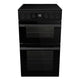 Electric Cooker 69L/43L Double Oven Air Fry Mode Ceramic Hob Black