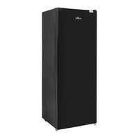 Freestanding Larder Fridge 241L 144Cm Reversible Door Mark-Proof Finish Black
