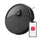 Robot Vacuum Cleaner with Mop 10,000 Pa Suction Dual Anti-Tangle Brushes Black