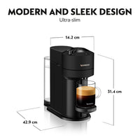 Capsule Coffee Machine 5 Cup Sizes Centrifusion Technology Matte Black