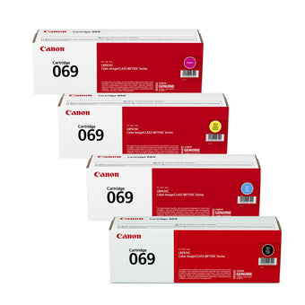 compare product Canon 069 Standard-Yield Toner Cartridge 4-Pack, Black, Cyan, Magenta and Yellow
