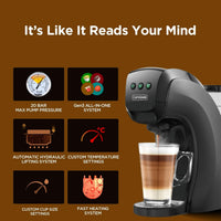 Pod Coffee Machine 5 In 1 20 Bar 0.8L Black
