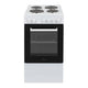 Freestanding Electric Cooker 62L 4 Solid Plate Hobs White