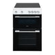 Freestanding Electric Cooker 68L Twin Cavity Ceramic Hob 4 Zones White