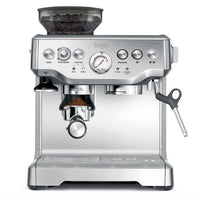Bean To Cup Coffee Machine 16 Grind Settings 15 Bar Pump PID Temp Control Brushed Stainless Steel