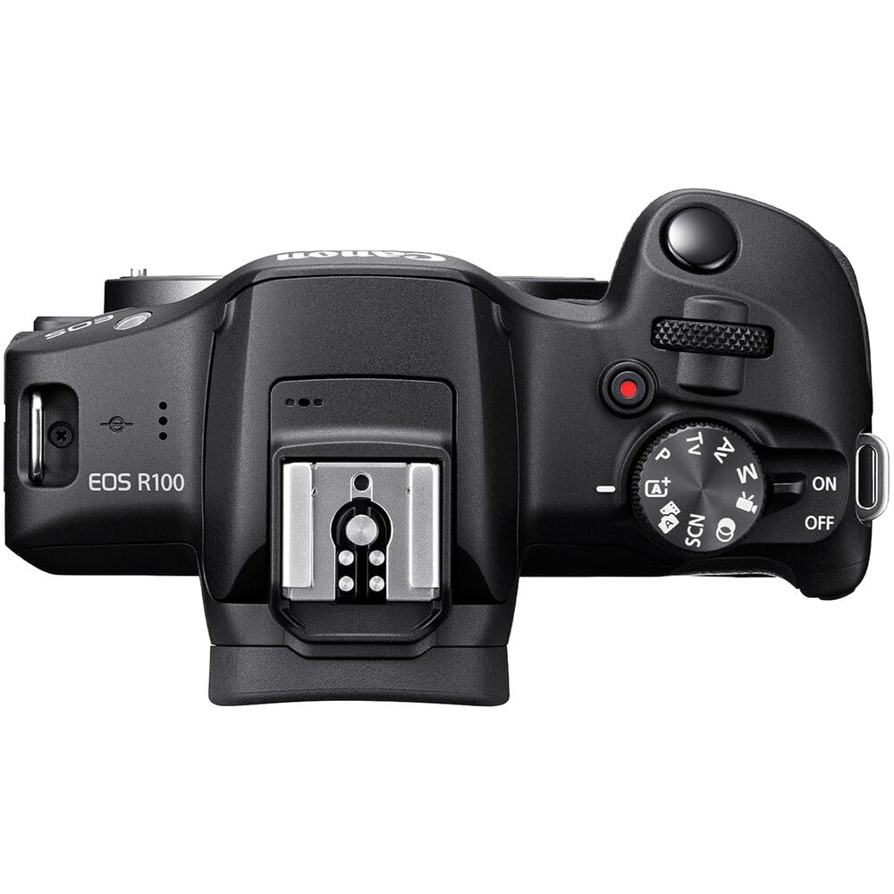 Canon EOS R100 Mirrorless Camera with RF-S 18-45mm Lens Bundle