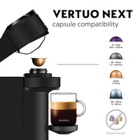Automatic Pod Coffee Machine With One Touch Brewing 1.1L Matte Black