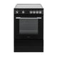 Freestanding Electric Single Cavity Cooker 68L 4 Ceramic Hobs Black