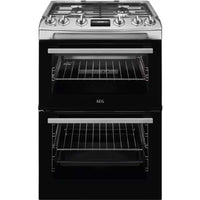 Double Oven Gas Cooker 60cm 81L Stainless Steel