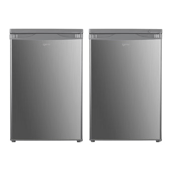 compare product Freestanding Under Counter Fridge Freezer Set 136L 91L 55cm Inox