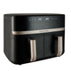 Dual Air Fryer 9L 2800W Dual Basket Touch Control Black