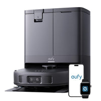 Robot Vacuum With Mop 8000Pa Suction Dual Mops Auto-Lift Black