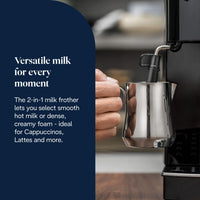 Automatic Bean to Cup Coffee Machine Espresso and Cappuccino Maker Black
