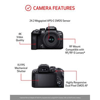 Canon EOS R10 Mirrorless Camera with RF-S 18-45mm Lens