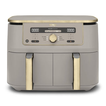 compare product Dual Zone Digital Air Fryer 9.5L 6-in-1 Stone Gold