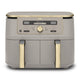 Dual Zone Digital Air Fryer 9.5L 6-in-1 Stone Gold