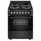 Electric Cooker 62L Oven 4 Hotplates Freestanding 60cm Matte Black