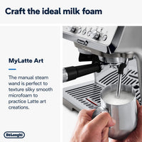 Espresso Pump Coffee Machine 1450W Cold Brew Function Milk Frother Titanium