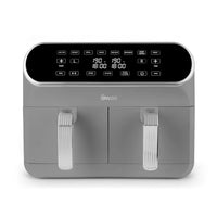 Air Fryer 8L Dual Basket 13 Presets Match Cook White
