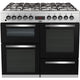 Freestanding Dual Fuel Range Cooker 156L 100cm Stainless Steel