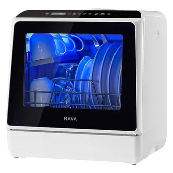 compare product Table Top Dishwasher 5L 6 Programmes Built-In Water Tank White