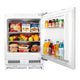 Integrated Under Counter Fridge 110L LED Light Reversible Door White