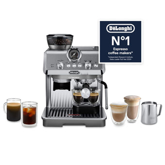compare product Espresso Pump Coffee Machine 1450W Cold Brew Function Milk Frother Titanium
